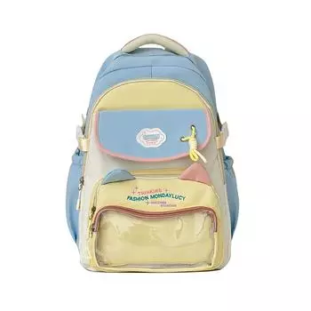 Рюкзак для ученика средней школы, контрастный рюкзак, рюкзак для девочек большой вместимости синий