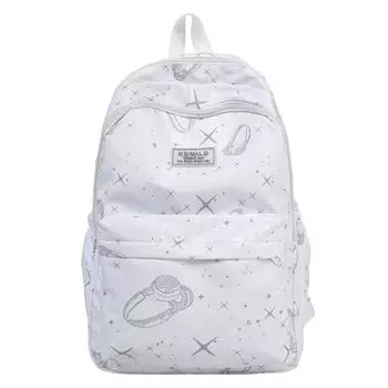 Рюкзак для ученика средней школы, женский рюкзак с принтом звезд, мужской дорожный рюкзак большой вместимости Small