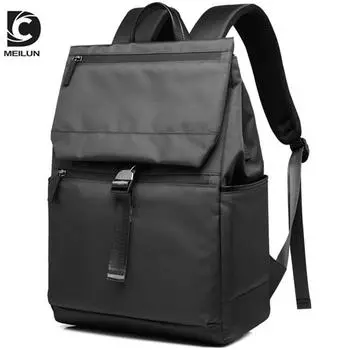 Рюкзак для улицы, легкий модный тренд, компьютерная школьная сумка, мужская дорожная спортивная повседневная мужская сумка чёрный