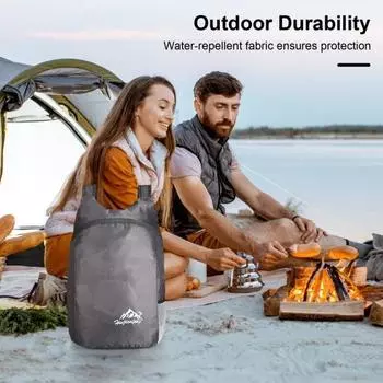 Рюкзак для улицы, водонепроницаемый складной, легкий, дышащий, наплечный ремень, большая вместительная сумка для хранения, походов, походов красный