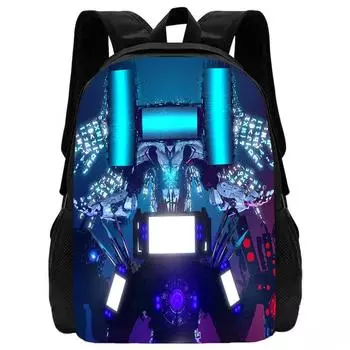 Рюкзак для унитаза Titan Speakerman Детские сумки для мальчиков Школьная сумка для детей Рюкзак Аниме Дорожный рюкзак 15 inches