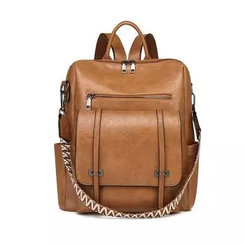 Рюкзак для женщин 2024 года, новый модный дорожный рюкзак, высококачественные школьные сумки, большая вместимость, повседневная сумка через плечо чёрный