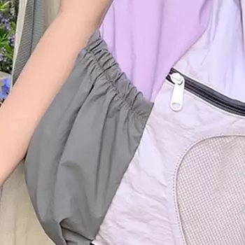 Рюкзак для женщин и девочек, школьная сумка с цветными блоками, нейлоновый рюкзак для путешествий(фиолетовый)