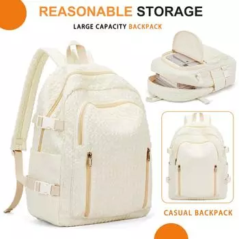 Рюкзак для женщин и мужчин, повседневный школьный рюкзак для девочек-подростков, 15,6-дюймовый рюкзак, легкий дорожный рюкзак для ноутбука в колледже