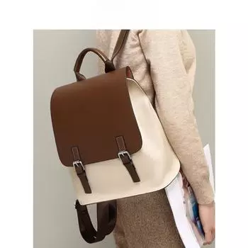 Рюкзак для женщин, новый модный, модный, большой емкости, для учеников младших классов, студентов колледжей, кожаный рюкзак