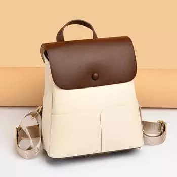 Рюкзак для женщин, новый стиль, модный повседневный и элитный рюкзак для шопинга и путешествий, простая и универсальная женская сумка