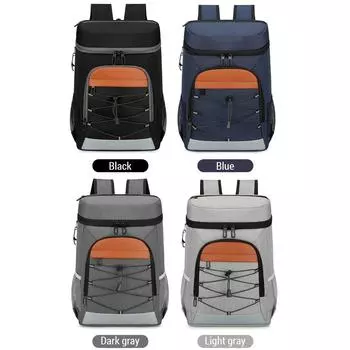 Рюкзак-холодильник для кемпинга с изолированным водонепроницаемым отделением для обеда для пикников для мужчин и женщин синий