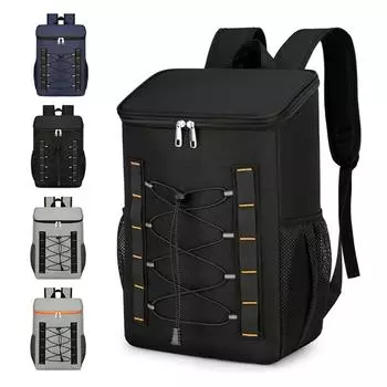 Рюкзак-холодильник для обеда, рюкзак большой емкости для пикников на открытом воздухе, пеших прогулок, рыбалки Blue