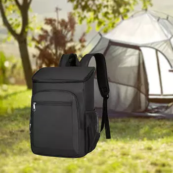 Рюкзак-холодильник, рюкзак для кемпинга, переноска для напитков, многофункциональная сумка для покупок для продуктов и обедов Gray