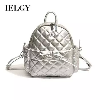 Рюкзак IELGY Rhombus, модный рюкзак в студенческом стиле, сумка большой вместимости. чёрный