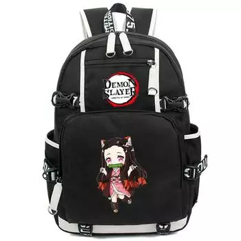 Рюкзак из аниме «Убийца демонов» для мальчиков и девочек, большая вместимость, школьная сумка, студенческая сумка для книг, женская дорожная сумка Mochila