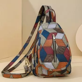 Рюкзак из мягкой кожи из искусственной кожи, большая вместительная женская сумка на плечо с строчкой контрастного цвета, дорожная нагрудная сумка, легкая школьная сумка синий