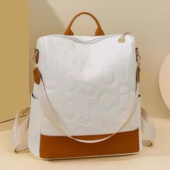 Рюкзак из мягкой кожи. Женский дорожный рюкзак. Рюкзак среднего возраста. чёрный