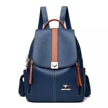 Рюкзак из мягкой кожи, женский, корейский стиль, модный, повседневный, летний, маленький, студенческий, простой, школьный, новый стиль