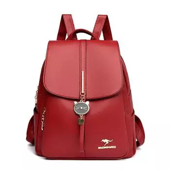 Рюкзак из мягкой кожи, женский, корейский стиль, модный, повседневный, летний, маленький, студенческий, простой, школьный, новый стиль