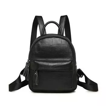 Рюкзак из натуральной кожи крокодила для женщин, роскошная сумка через плечо, небольшой повседневный рюкзак, многофункциональный кожаный