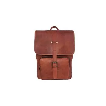Рюкзак из натуральной кожи, сумка через плечо, офисная школьная сумка для ноутбука 13 дюймов, сумки 10 x 14 x 5 in коричневый