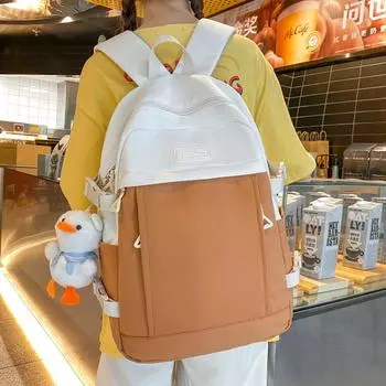 Рюкзак из нейлоновой ткани Дорожный рюкзак фиолетовый