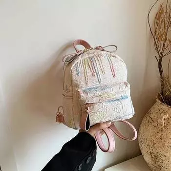 Рюкзак из однотонного нейлона с застежкой-молнией и поясом на воздушной подушке, модный рюкзак с мягкой спинкой, новая университетская сумка