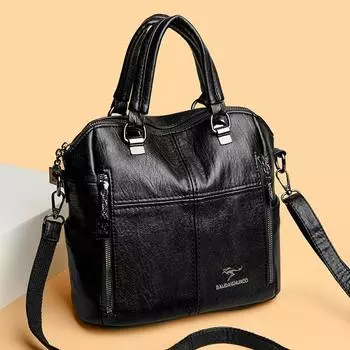 Рюкзак из овчины с крестообразным шитьем, многофункциональная сумка-ведро, модный женский дорожный рюкзак