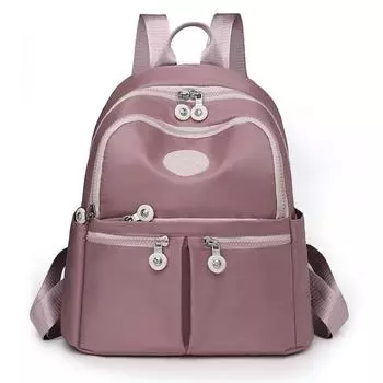 Рюкзак из ткани Оксфорд для женщин, большой емкости, простой рюкзак для женщин, модная легкая дорожная сумка чёрный