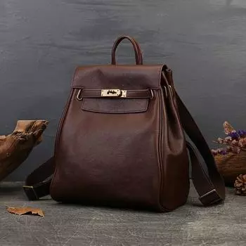 Рюкзак Johnature из натуральной кожи, винтажный рюкзак из натуральной яловой кожи, большая вместительная женская сумка, универсальные рюкзаки для отдыха и путешествий на открытом воздухе чёрный