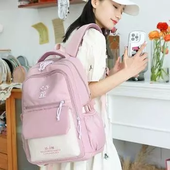 Рюкзак кампуса большой емкости для учащихся младших классов средней школы для учащихся средней школы зелёный