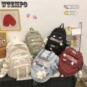 Рюкзак Kawaii, рюкзак большой вместимости, милый рюкзак, рюкзак для ноутбука, рюкзак Kawaii для школы, повседневный рюкзак, рюкзак для женщин белый