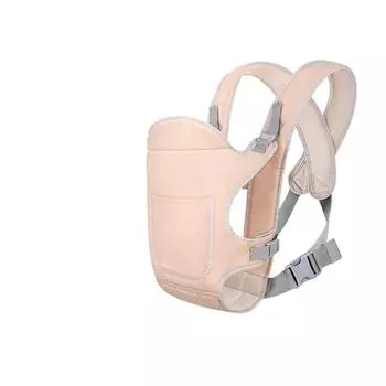 Рюкзак-кенгуру подходит для детей от 0 до 24 месяцев, розовый