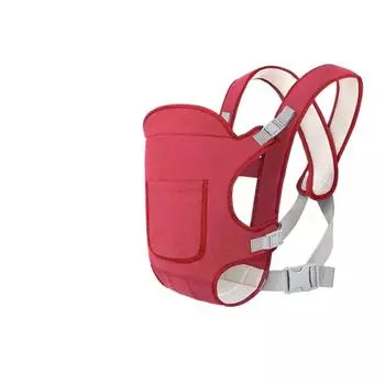 Рюкзак-кенгуру подходит для детей от 0 до 24 месяцев, красный
