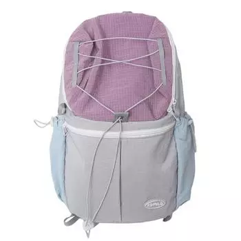 Рюкзак контрастного цвета унисекс легкий рюкзак большой вместимости серый/фиолетовый