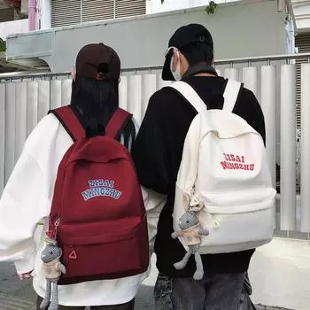 Рюкзак контрастного цвета, женский рюкзак с цветными блоками для колледжа, школьный рюкзак для младших школьников, школьный рюкзак для старшеклассников красный