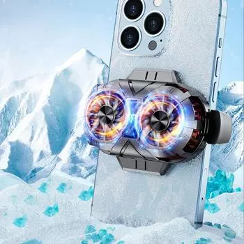 Рюкзак-кулер для мобильного телефона с 2 вентиляторами, портативный игровой радиатор, трехскоростной охладитель для сотового телефона для Android Iphone 8X11 12 13