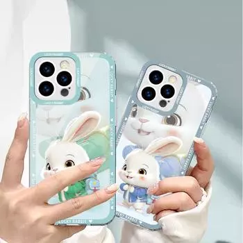 Рюкзак-куртка Cartoon Rabbit для Apple 13/14/15 и 11Pro Plus Прозрачный Max iPhone15