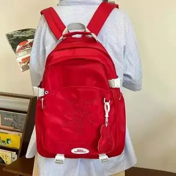 Рюкзак легкий для учеников младших классов и девочек портативный досуг модный тренд дорожный рюкзак Joker чёрный