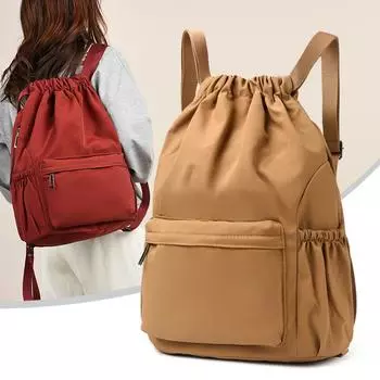 Рюкзак Легкий нейлоновый рюкзак для женщин, большая вместимость, дорожная сумка синий