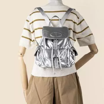 Рюкзак легкий шнурок большой емкости школьный рюкзак модный повседневный женский рюкзак для пожилых людей Sense чёрный