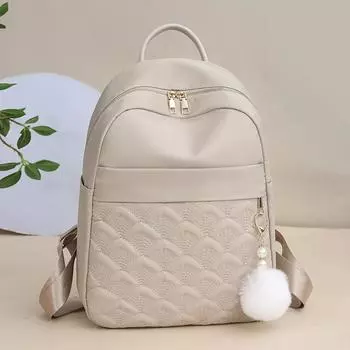 Рюкзак Lingge, женский рюкзак, большая вместимость, водоотталкивающий дорожный рюкзак бежевый