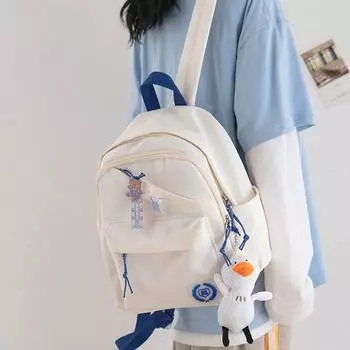 Рюкзак Love, женский школьный ранец, для учеников младших классов средней школы, модный небольшой рюкзак, легкая повседневная сумка из ткани