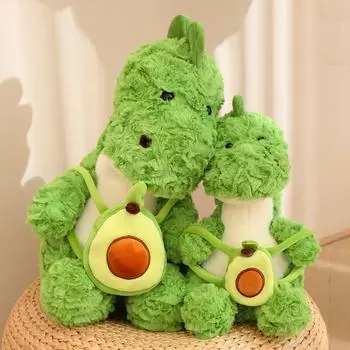 Рюкзак Маленький Динозавр Мягкая Игрушка Кукла Авокадо Кукла Детская Девочка Спящая и Держащая Тряпичную Куклу Подарок [Small] 23cm