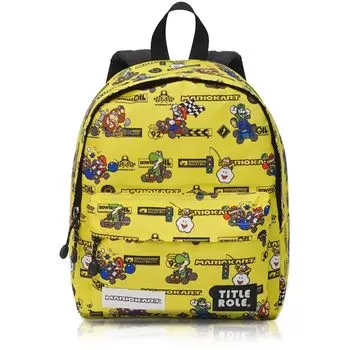 Рюкзак Mario Kart Kids Mario Luigi Goods Большая емкость B5 Storage Желтый F [Заглавная роль] жёлтый