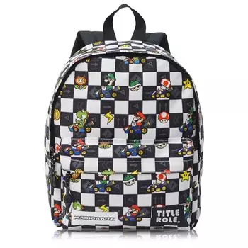 Рюкзак Mario Kart Kids Mario Luigi Goods Большая емкость B5 Storage Белый F [Заглавная роль] белый