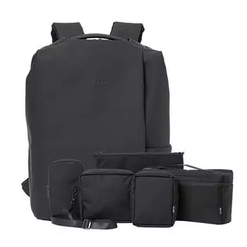 Рюкзак MATTE COATED RUCK [KLON], водонепроницаемый, легкий, деловой, мужской, женский, черный, простой, SACK-FFX02