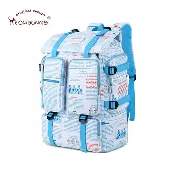 Рюкзак MeowBunny для альпинизма, большой емкости для мужчин и женщин, уличный дорожный рюкзак, спортивная сумка, сумка для компьютера для отдыха синий