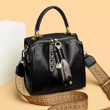 Рюкзак-мессенджер на одно плечо для женщин, новый модный, мягкий кожаный, портативный, повседневный, рюкзак-сумка жёлтый