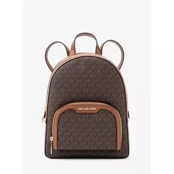 Рюкзак MICHAEL KORS JAYCEE с карманом на молнии, средний MK Signature 35S2G8TB2B200 Коричневый