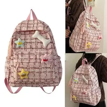 Рюкзак Модные сумки для книг для девочек, студенческий рюкзак с двойным ремнем, сумка на плечо, школьная сумка для книг, дорожная сумка зелёный