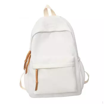 Рюкзак Модный рюкзак Портативная сумка Гладкие молнии Легкие рюкзаки Рюкзак на день рождения белый