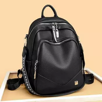 Рюкзак Модный Соответствующий Простой Большой Вместимости Трендовый Женский Рюкзак