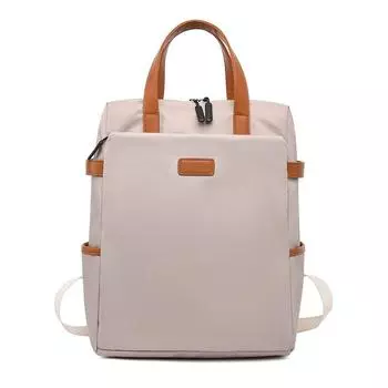 Рюкзак Модный женский рюкзак для ноутбука с цветными блоками хаки